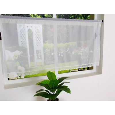 Imitation Cotton Yarn Embroidery Lace, Coffee Curtain, Small Kitchen Curtain Ht-062