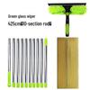 Raclette de fenêtre double face 2 en 1 et brosse à verre pour le nettoyage des immeubles de grande hauteur