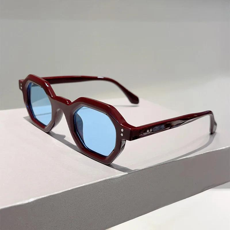 Retro Sunglasses Men Women Fashion Polygonal Small Frame Sun Glasses Men Luxury Designer Shades Uv400 Eyewear