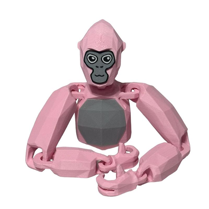 Gorilla Tag Monke 3D tištěné panenky Kreslená zvířecí hračka Narozeninový vánoční dárek pro děti 3D tištěné hračky s pohyblivými klouby