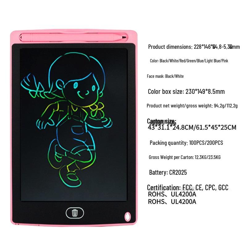 LCD Kids' Erasable Doodle & Drawing Board