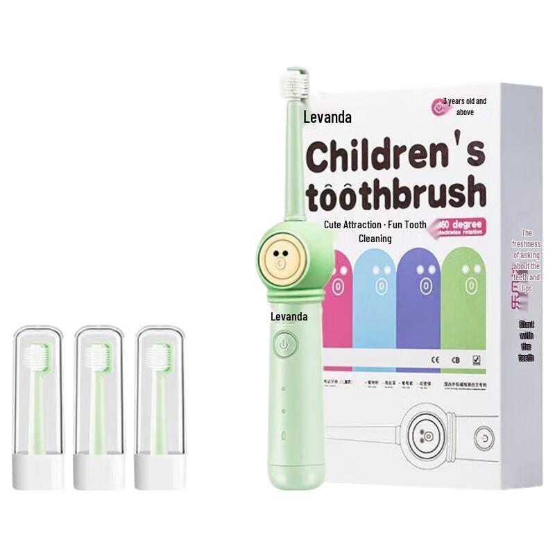 Levanda Kids Rotary Electric Toothbrush - Sprout Green Gift Set