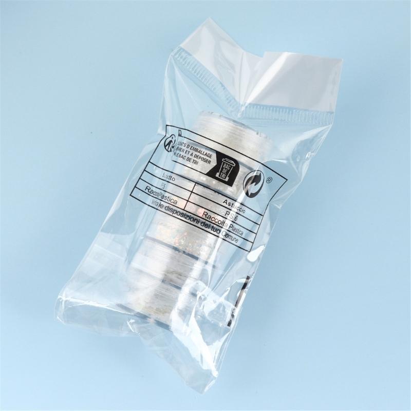 Snowflake Nail Art Glitter Christmas Nail Sequins Flakes 3D Snowflake Glitter for Acrylic Nail Design Christmas Powder