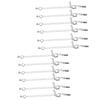 Clasp And Clip Ends Set With Extender Chain 12pcs Silve 3mm