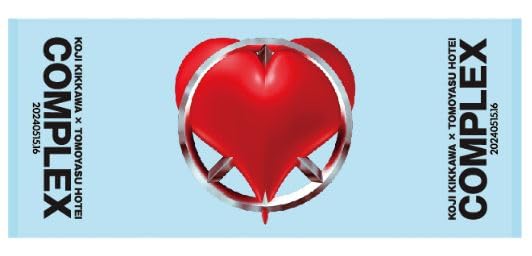 

COMPLEX 2024 Nippon Ichishin Merchandise: Koji Kikkawa and Tomoyasu Hotei Towel Face Towel [Peace Heart]