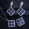 Micro-Set Zircon Earrings, Rings, Pendants, Three-Piece Small Set, Multi-Color Optional.