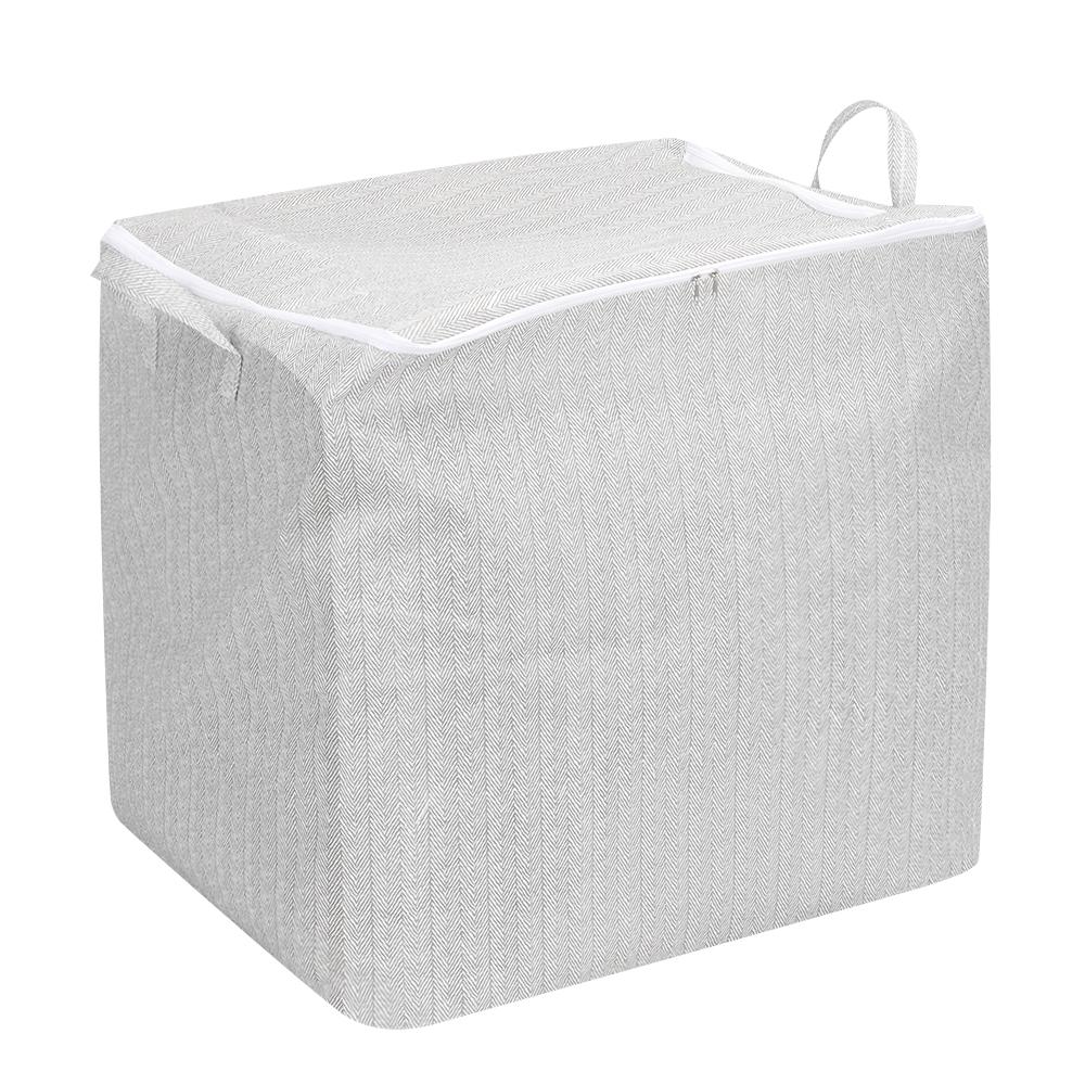 Large-Capacity Clothes Storage Bag With Handle Non-woven Storage Bins  for Travel