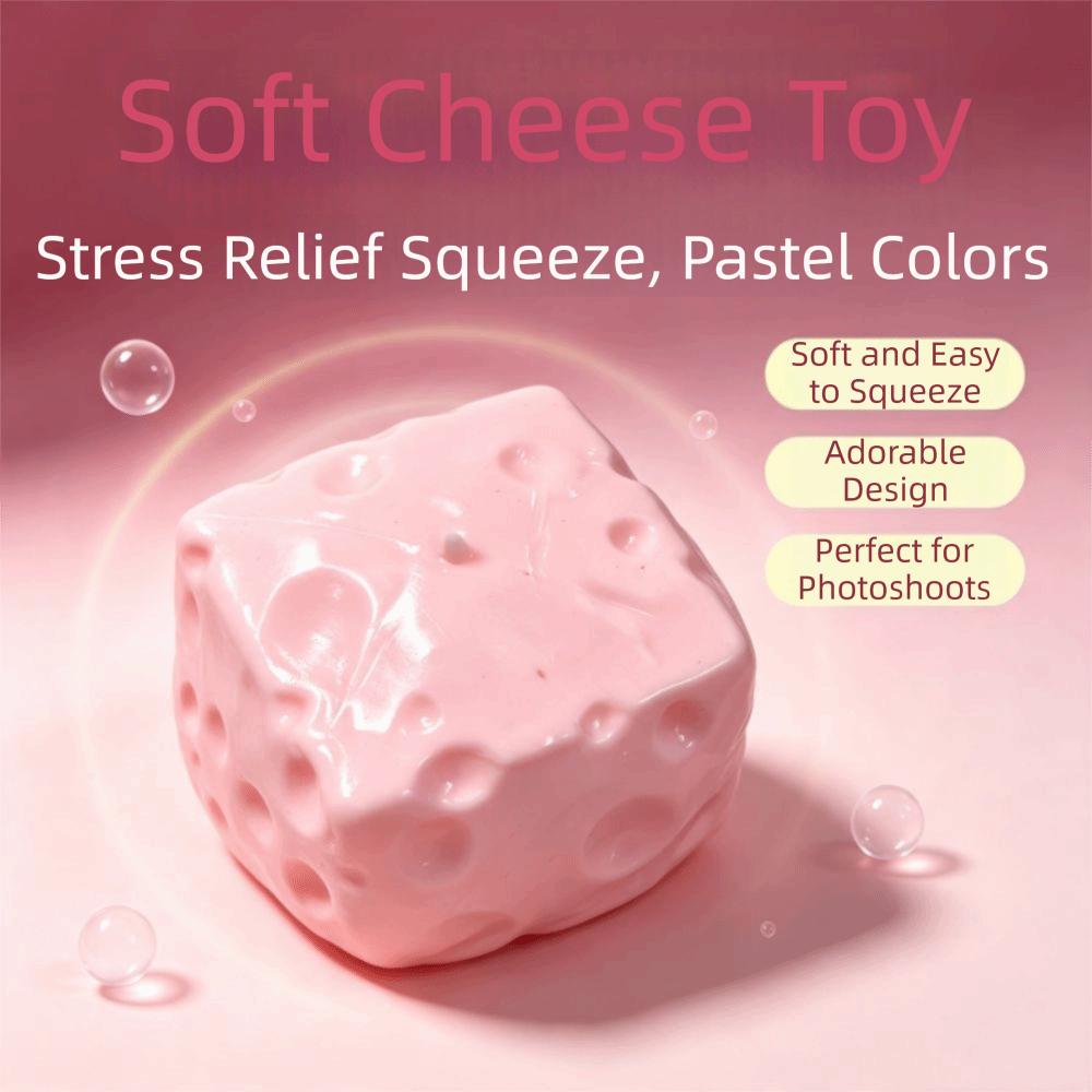 Hand Relax Cheese Squishy Moldable Handmade Ball Creative Crunch Squishy Student Prize