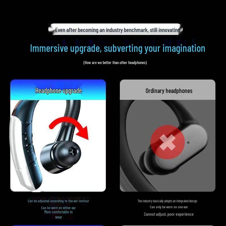 Neue kabellose Bluetooth-Ohrhörer: Extrem lange Akkulaufzeit, Geräuschunterdrückung, Hochwertiger Klang, Sportfreundlich, Universelles In-Ear-Design