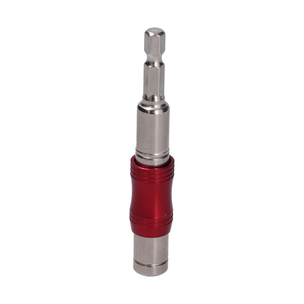 Hex Bit Tip Holder Chrome Vanadium Steel Self Locking Multi Angle Extension Rod for Electric Drill Screwdriver(Red