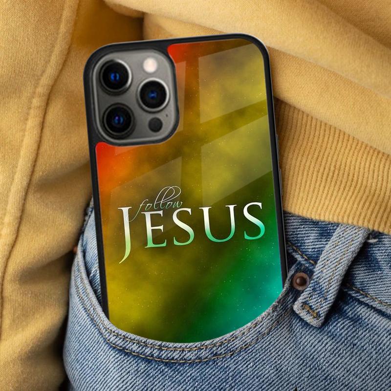 Jesus Christ Cross Soft Phone Case for iPhone 17 Air 16e Pro max 15 Pro 13 14 Plus 11 12 MagSafe Magnetic Coque