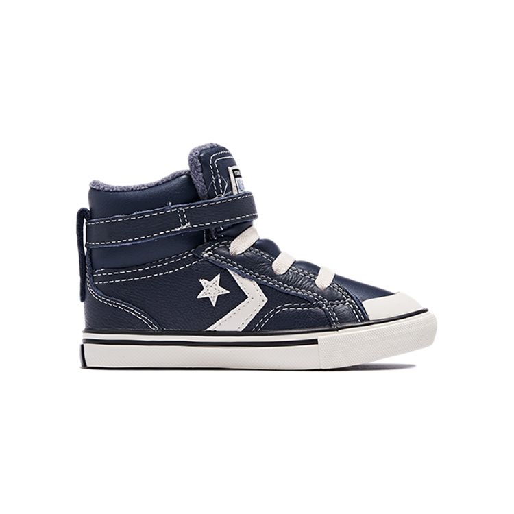 Converse Pro Blaze Strap High TD Leather & Heathered Knit - Lakeside Blue Baby Sneakers Obsidian Egret 769320C