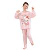 Spring & Autumn Cartoon Print Pajamas for Men & Girls – Light Homewear in Korean Style