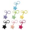 Vibrant Candy Colored Acrylic Star Keychain Star Bag Charm For Everyday Use Sturdy & Lightweight Accessory
