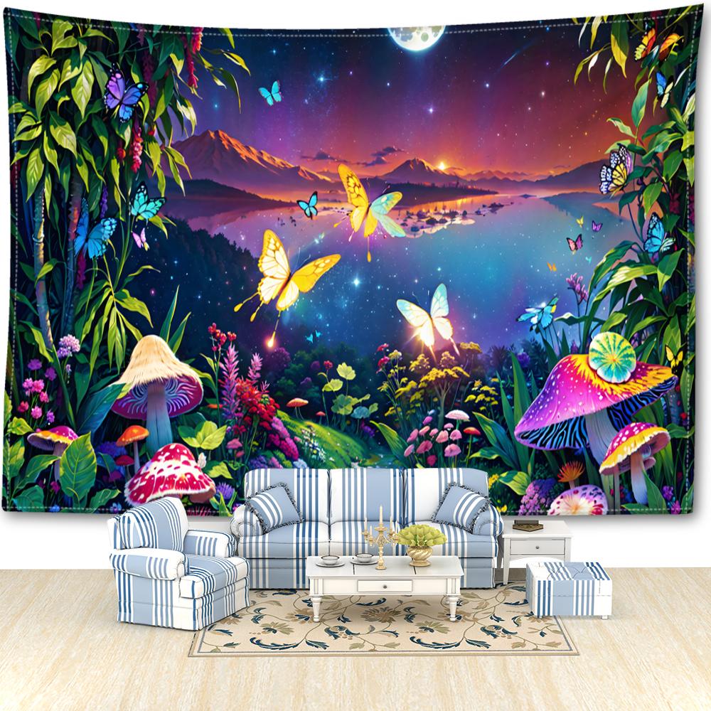 Вселенная Звездное небо Пейзаж Гобелен Настенный декор Таинственное искусство Колдовство — фото 6