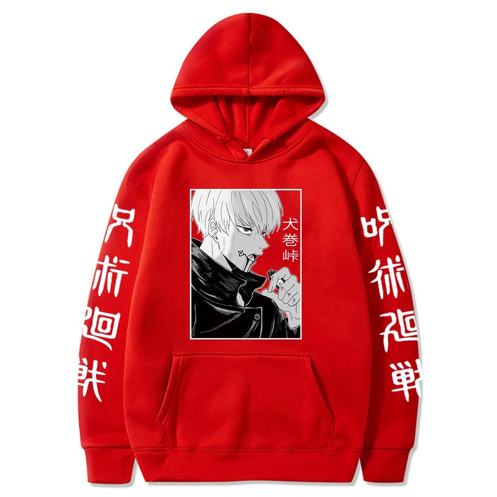 Manga Hoodie Men Anime Inumaki Toge Pullover Sweatshirts Unisex Casual Sports Tops Anime Hoodie for Men Fleece Jogging Top