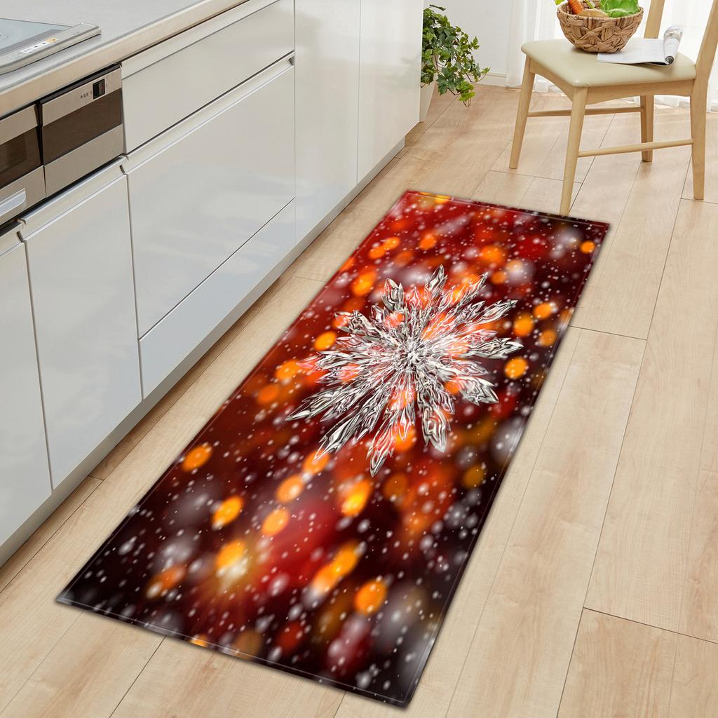 Christmas Kitchen Sand Carpet Doormat Long Floor Mat