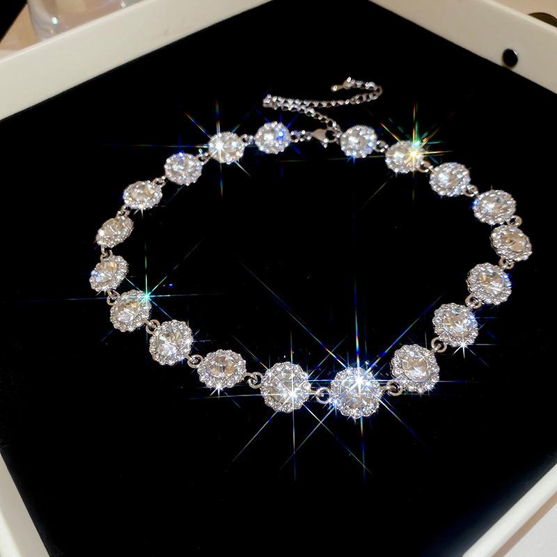 Meier Used vintage water drop diamond colorful necklace retroclassy sense clavicle chain tingfeng necklace for women