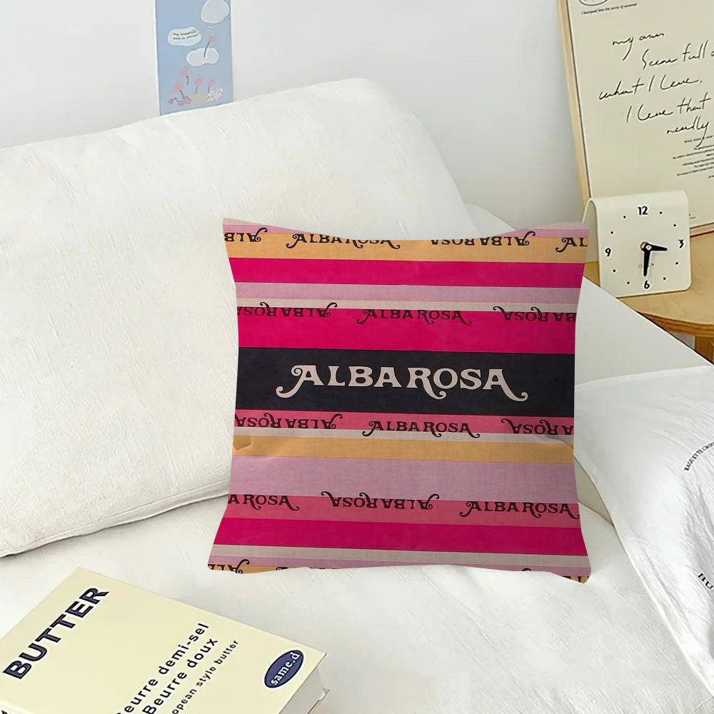 Cushion Cover Car Throw Pillow Case For Sofa Car Christmas Gift 40x40cm 45x45cm Hot A-Alba Rosaed Logo