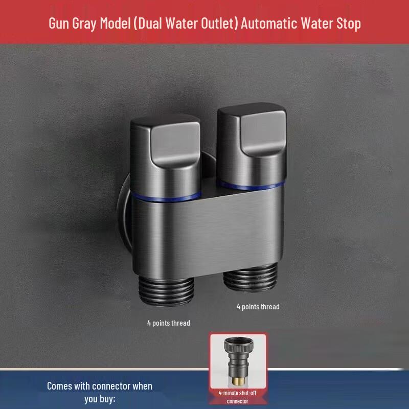 Xuan Yong Universal Auto Shut-off Dual Outlet Washing Machine Faucet