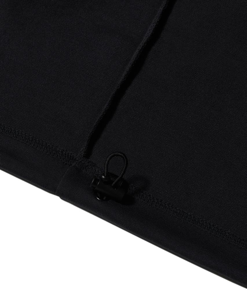 Musinsa Standard Flat Terry Oversized String Sweatshirt [Black]