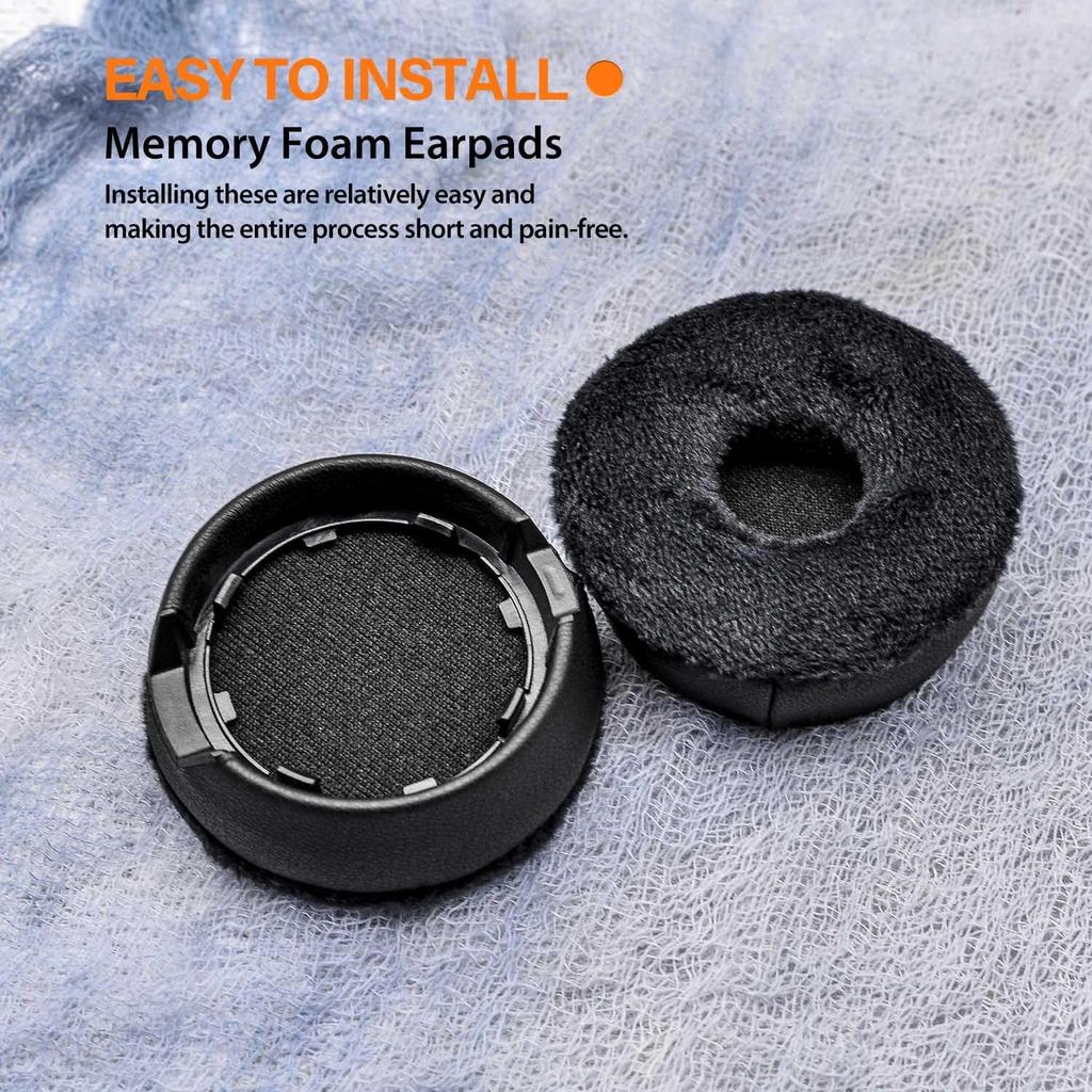 Engage 75 Earpads - Compatible with Engage 75/65 Headset I Hybrid Velour Replacement Ear Cushions with Microphone Foam - NOT FIT Engage Convertible