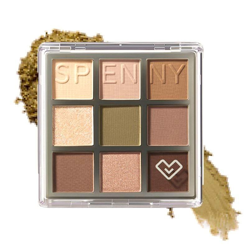 SPENNY - 9 Color Eyeshadow Palette - Cold Brown