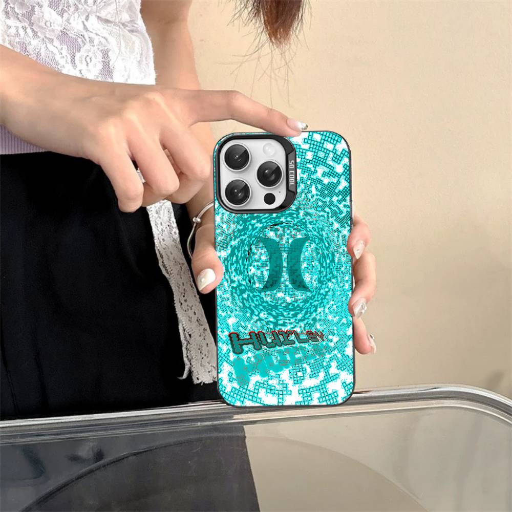 H-Hurley LOGO Phone Case For IPhone 17 16 15 14 13 12 11 Pro MAX Matte Shockproof Back Anti Fall Matte Cover