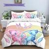 mew Pattern Bedding Home Decoration Birthday Gift (1 * duvet cover + 2 * pillowcase, without core)