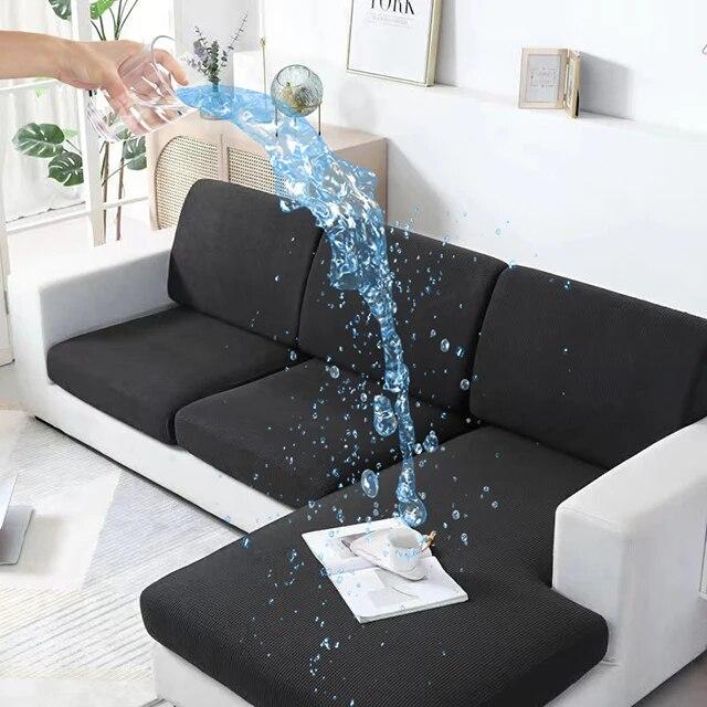 Summmer Wasserdichter Sofakissenbezug, Stretch, Individueller L-förmiger Sofasitzbezug, Couchbezüge für Universalsofas, Haustierfreundlich