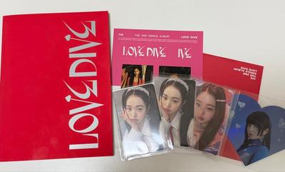 [USED] IVE LOVE DIVE 2 Trading Cards + Ktown4u Wonyoung Trading Card