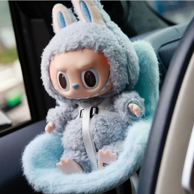 15-17cm Car Doll Seat For Labubu Doll Safety Seat Cute Doll Air Outlet Aromatherapy Decoration Car Interior Decoration