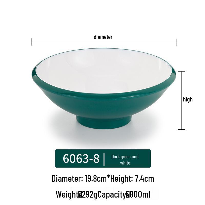 Melamine Noodle Bowl for Noodle Restaurants: Ideal for Luosifen, Malatang, Rice Noodles, and Chongqing Xiaomian
