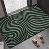 Modern Simple Bathroom Mat Water Absorbent Non-Slip Entrance Carpet Household Striped Living Room Entrance Diatomaceous Earth Durable Foot Mat