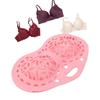 Silicone Bra Washing Bag Anti Deformation Underwear Laundry Bag for Washing Delicates Pink