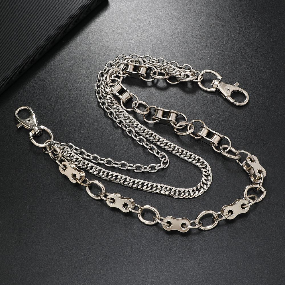 European and American New Multi-layer Chain Trouser Chain Personalized Punk Waist Chain Hip-hop Trend Jewelry Jeans Accessories