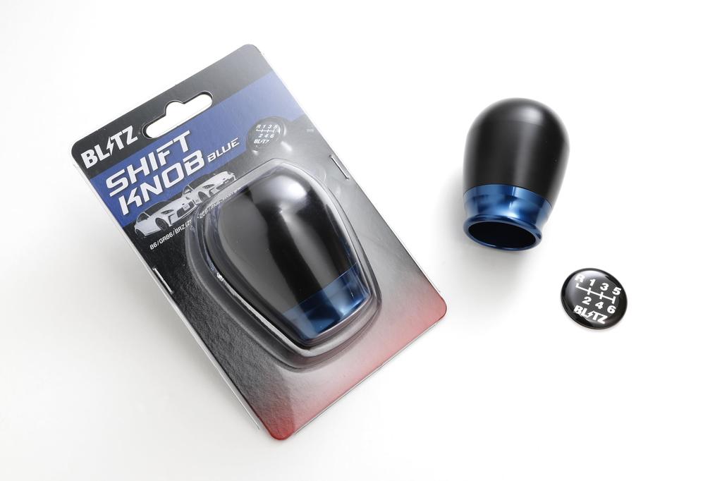 BLITZ Shift Knob for GR86, 86, BRZ, ZN6, ZN8, ZC6, and ZD8 Manual Transmission Vehicles, Blue, 14001