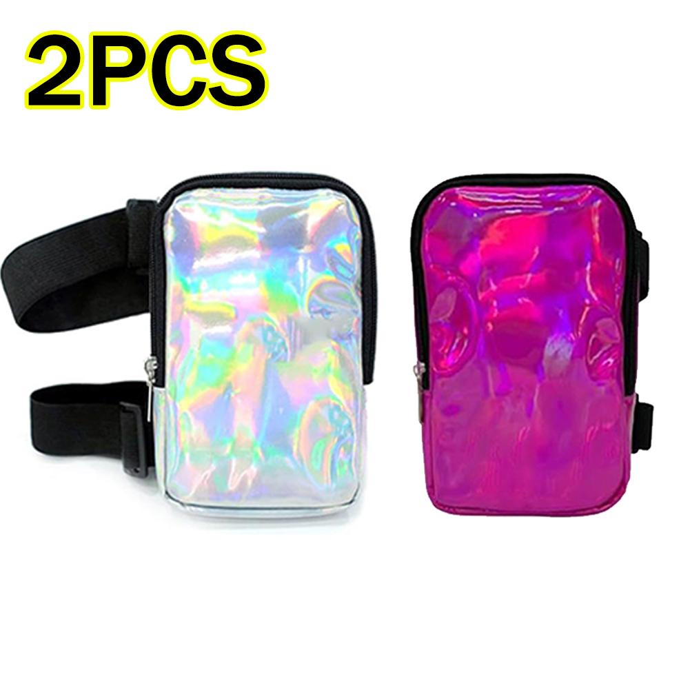 Black Leg Thigh Bag For Women Men,Fanny Pack Adjustables Straps Waist Pouch with Zipper,Handbag Phone Chest Sport Waist Bag