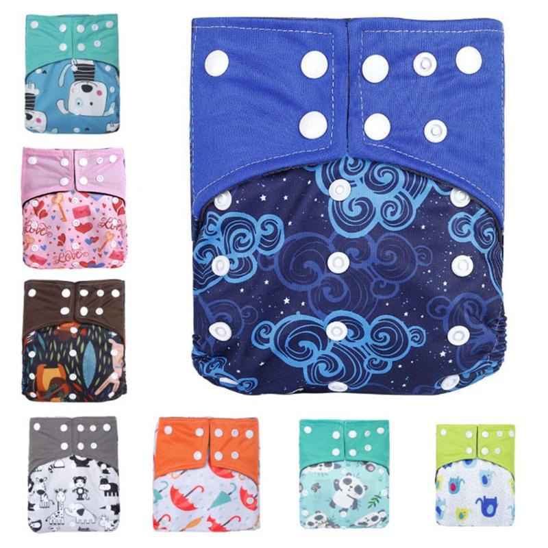 Breathable Bamboo Charcoal Cloth Diaper For Babies Featuring Reusable Pocket Style