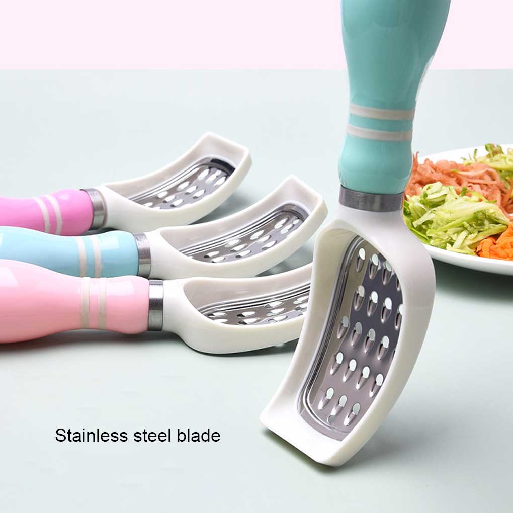 Kitchen Grater Bowling Ball Shape Vegetable Chopper with Handle Stainless Steel Slicer Manual Carrot Shredder Cooking Tools