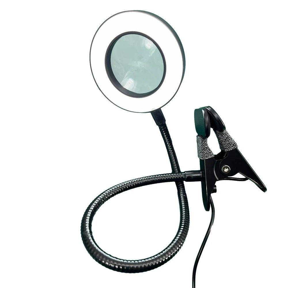 5X Magnification Loupe Magnifier Table Light Adjustable Levels Clip on Desk Lamp  Beauty Salon