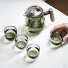 Shàng Qí Heat-Resistant Glass Teapot & 4 Tea Cups Set