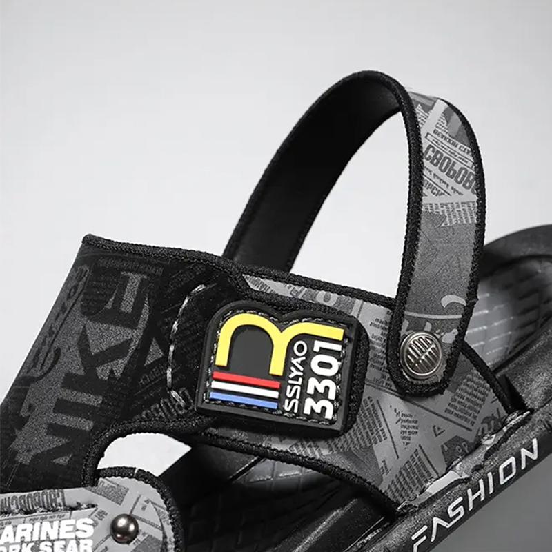 Summer Men's Outdoor Sandals Soft Sole Non-slip Flip-flops Home Indoor Flat Slippers Fashion Beach Flip-flops Sandals Men Shoes