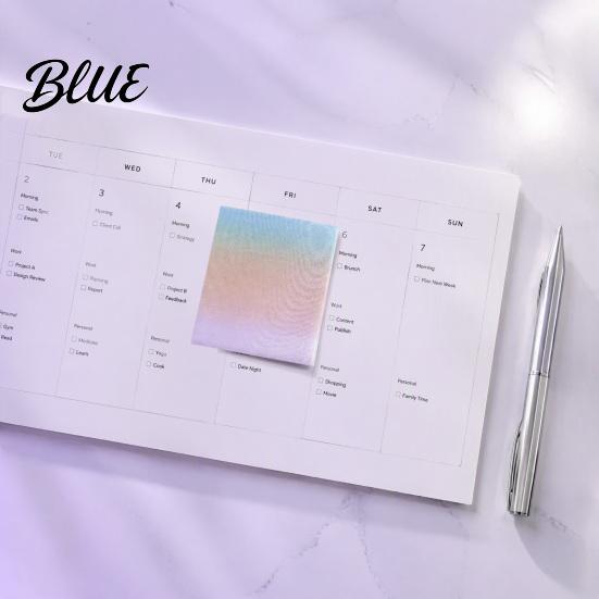 Self Adhesive Index Tabs Gradient Pearlescent Notes Matte Self-Stick Pads Removable Sparkling Smooth Writing Office Stationery Sand for And