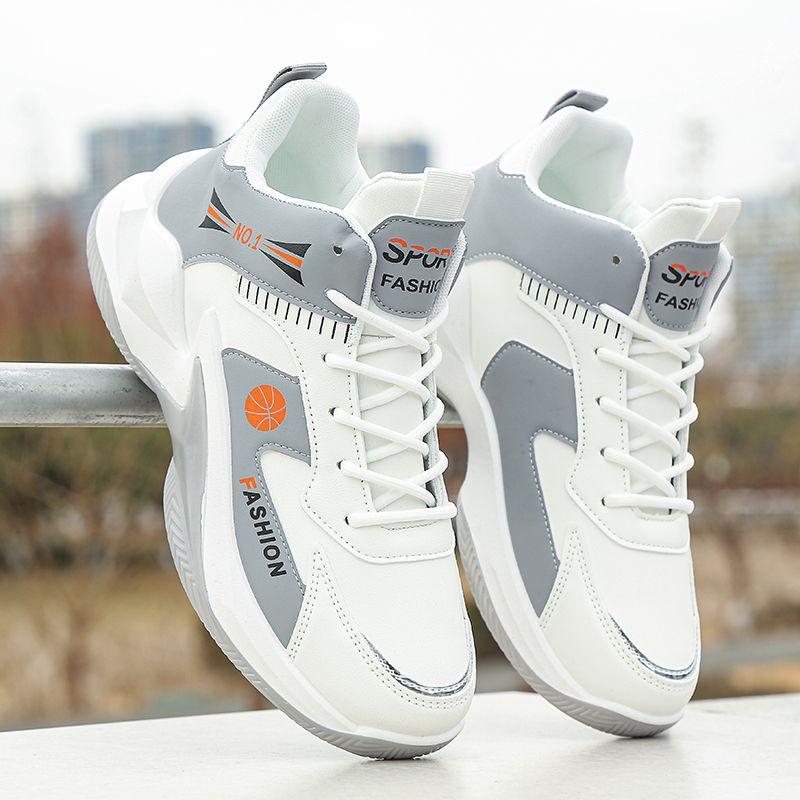 New mesh high-top sneakers running breathable soft sole wear-resistant student sneakers basketball shoes