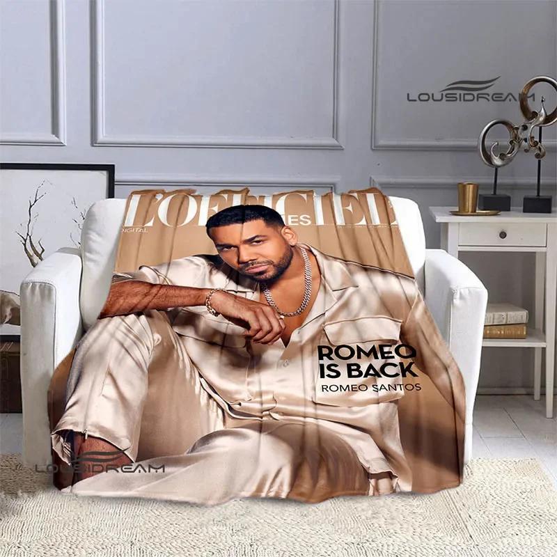 Latin singer Romeo Santos blankets Flannel Warm blanket soft and comfortable blanket picnic blankets bed linings birthday gift