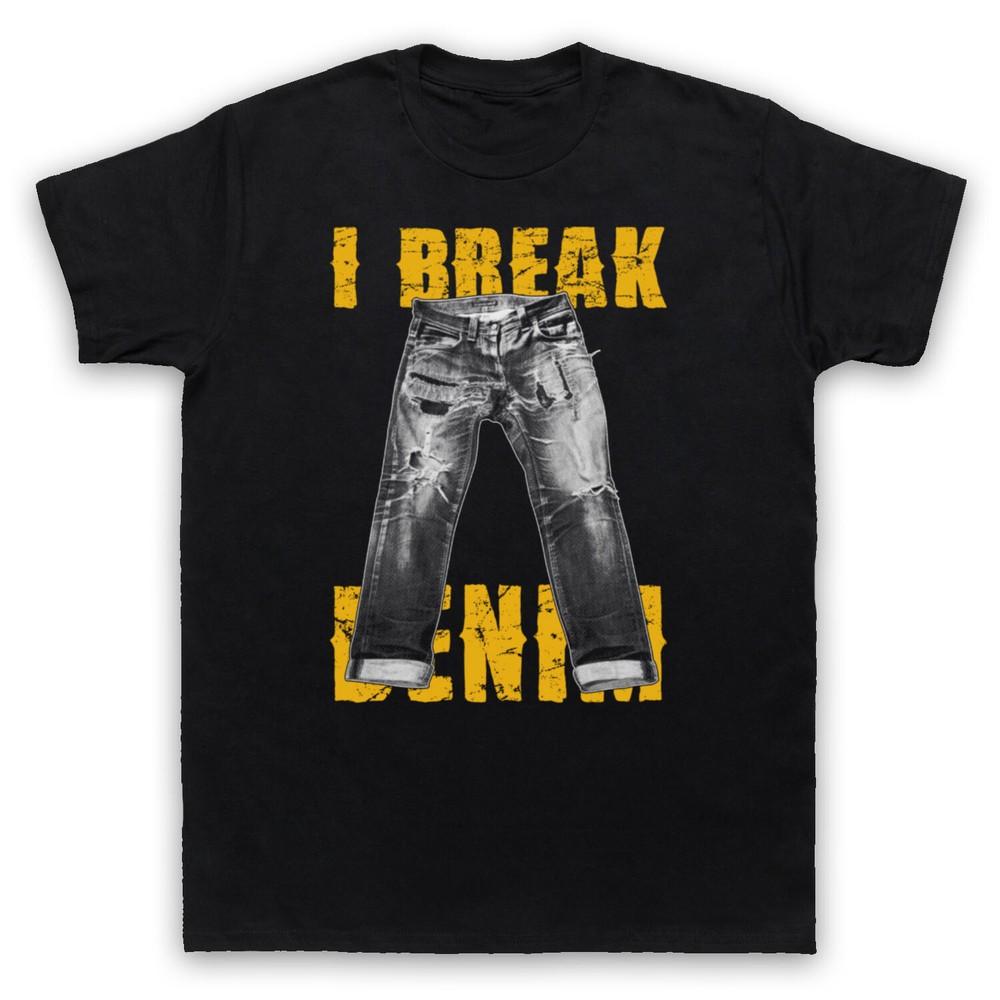 

Я Ломаю Джинсы Деним Слоган Крутая Ретро Винтажная Одежда Мужская И Женская Футболка M