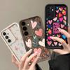 Liebesherz Blätter Blume Handyhülle Für Samsung Galaxy S26 S25 Ultra S24 S23 FE S22 S21 Plus S20 A56 A55 A54 Weiche Silikon Hülle