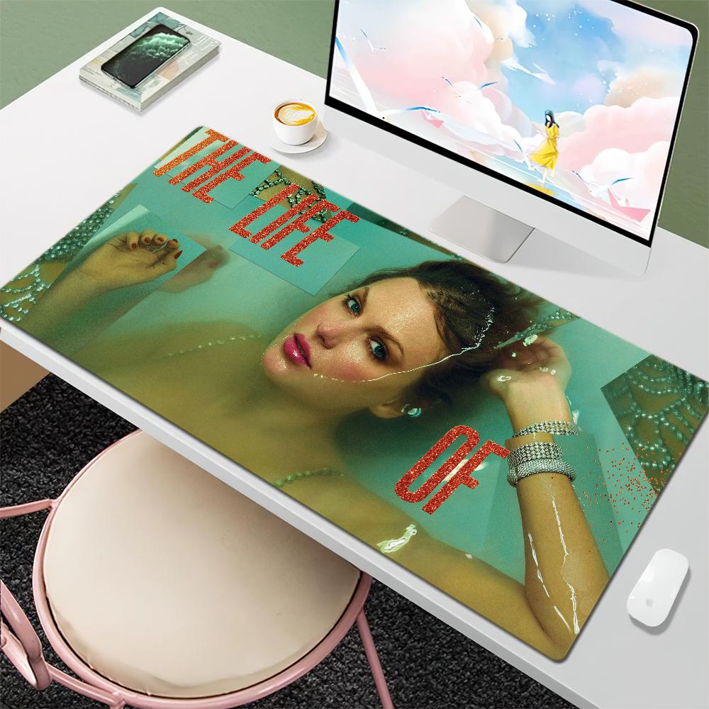 T-Taylobs Die Life Showgirl S-Swifts Mauspads Schreibtischunterlage Groß Rutschfest Ausfransungsfrei Tastatur Ergonomisch Büro Gummi PC Zuhause Benutzerdefiniert