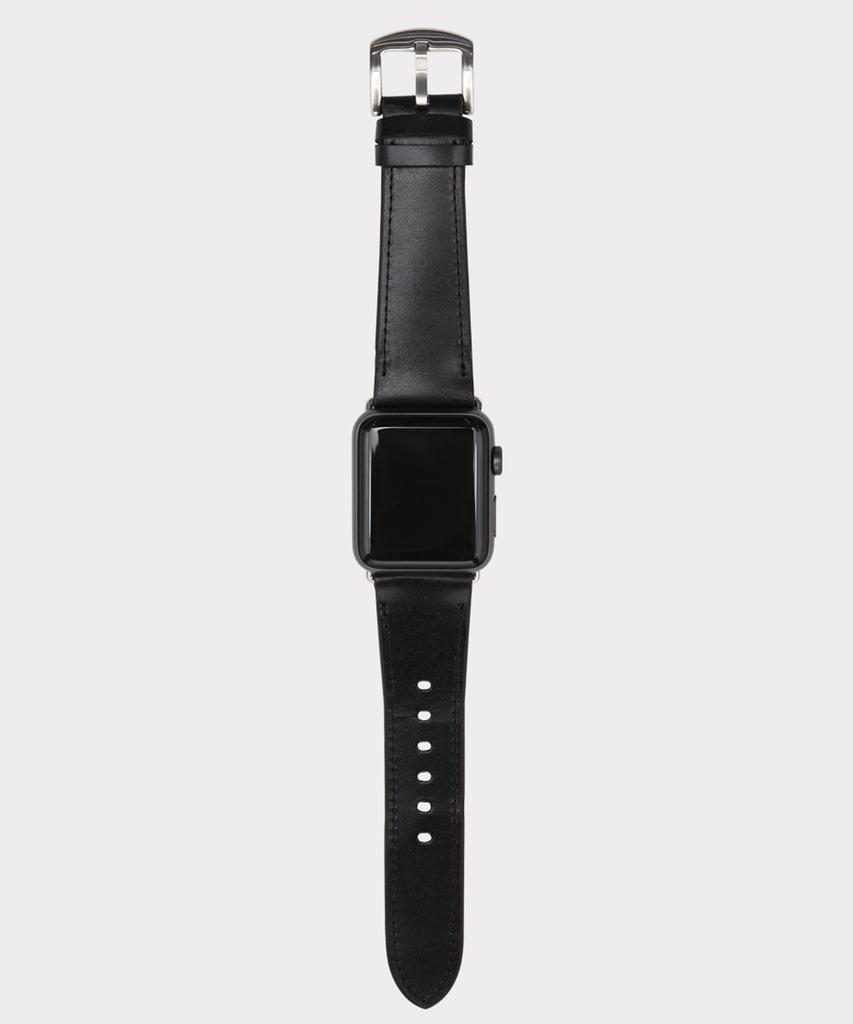 Matteu Apple Watch Vox Leather Strap (Glossy Black) Wc97321